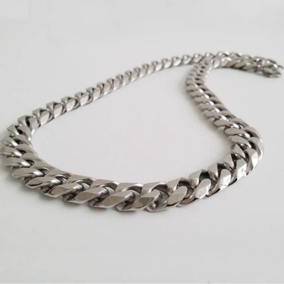 🔥Cz Diamond Miami Cubian Chain Stamp 14k Gold  Plated 5X Layered 14mm Thick 24” - Picture 6 of 8